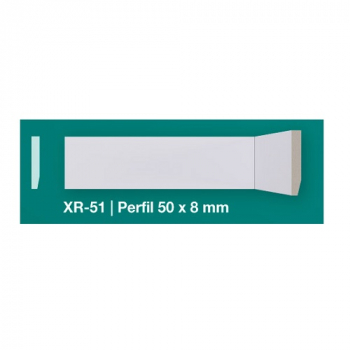 GUARDA PVC 8X50X2.40MT/XR-51 BLANCO