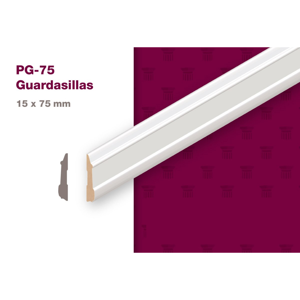 GUARDASI MDF PREP. 15X75 PG-75