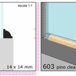 CLEAR CONTRAVIDRIO 3/4X3/4 N603