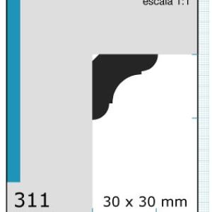 CLEAR RINCON 1.1/2"X1.1/2"N311