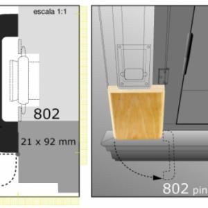 CLEAR TAPACINTA 1"XTIRA X 4"N802