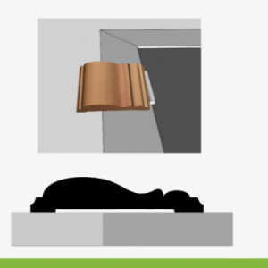 CLEAR C/MARCO MOLD 3/4" TIR X 3"N219