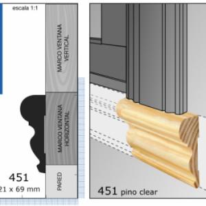 CLEAR ANTEPECHO 1"X3" N451