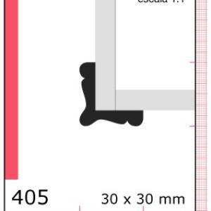 CLEAR ESQUIN.TIRA 1.1/2" X 1.1/2" N405