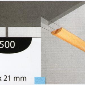 CLEAR T/JUNTA 1/2" X TIRA X1" N500