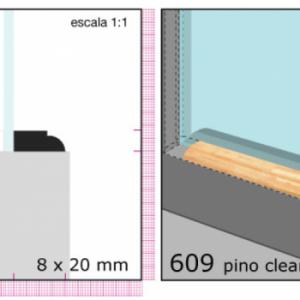 CLEAR CONTRAVIDRIO 1/2X1 N609